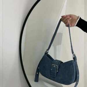 Cartera Celeste – Correa Tipo Cinturón, Última Unidad
