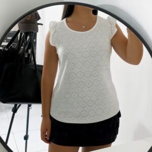 Blusa borderie